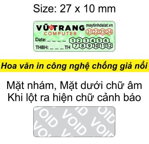 tem chống hàng giả Vũ Trang Computer