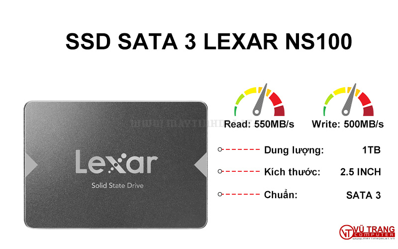 Ổ cứng SSD Lexar NS100 1TB SATA 3