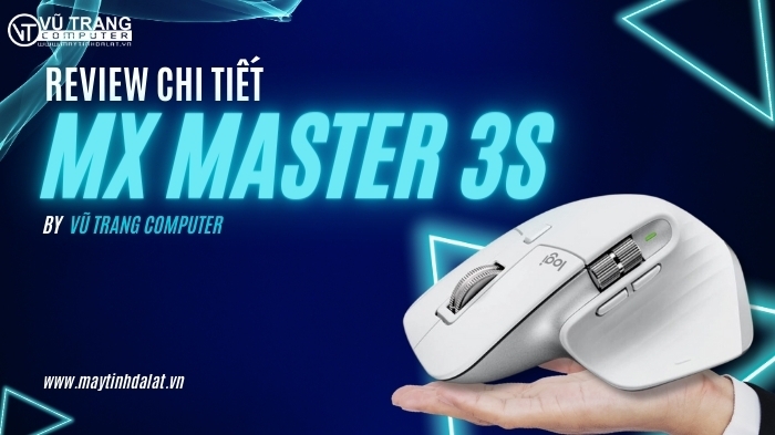 Review chi tiết chuột không dây Logitech MX Master 3S | Vũ Trang Computer