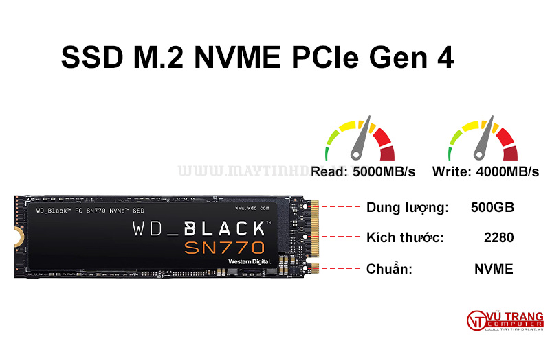 SSD WD BLACK SN770 500GB