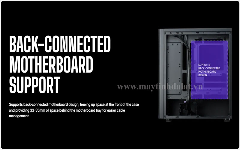 hổ trợ mainboard back-connect của case cooler master elite 502 lite