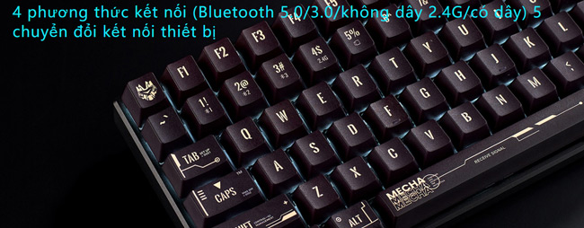 Bàn phím cơ bluetooth 5.0