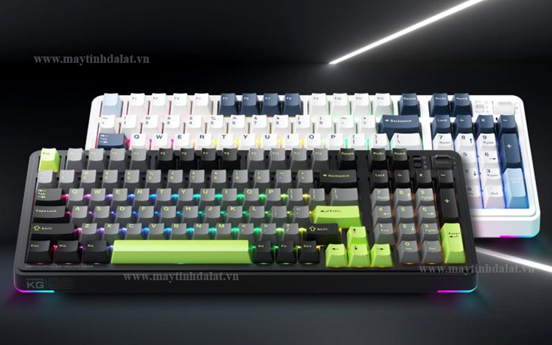 Bàn phím cơ không dây Machenike KG98 Tri-Mode RGB chính hãng