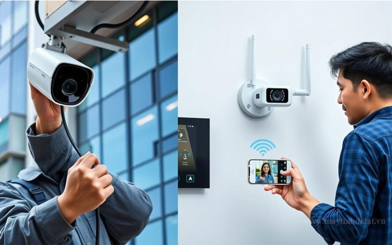 Các mẫu camera an ninh giám sát Wifi và có dây chính hãng tại Maytinhdalat.vn