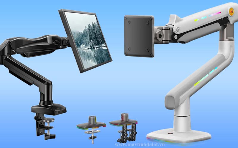 Các mẫu giá treo (arm) màn hình công thái học VESA 75x75 và 100x100 tại Maytinhdalat.vn