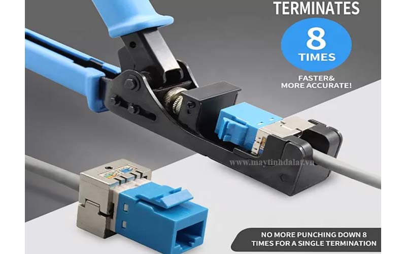 Phụ kiện mạng: Dây cáp LAN Cat6, hạt mạng RJ45 và kìm bấm mạng tại Maytinhdalat.vn