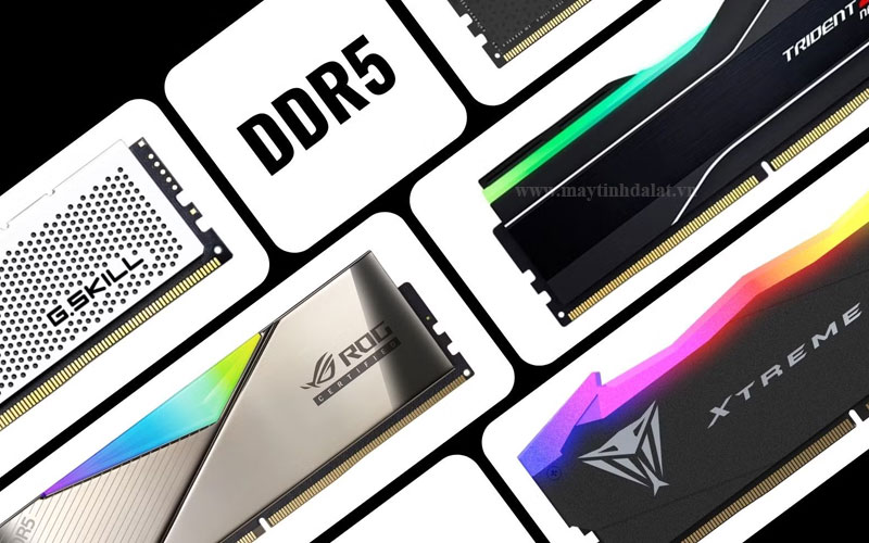 Các loại RAM PC DDR4 và DDR5 chính hãng Kingston, Corsair, G.Skill tại Maytinhdalat.vn
