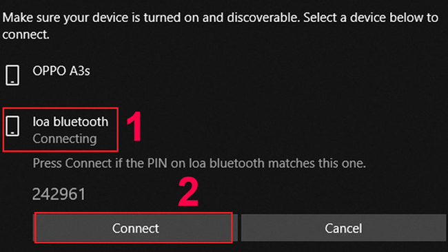 Kết  nối loa bluetooth với laptop win 10