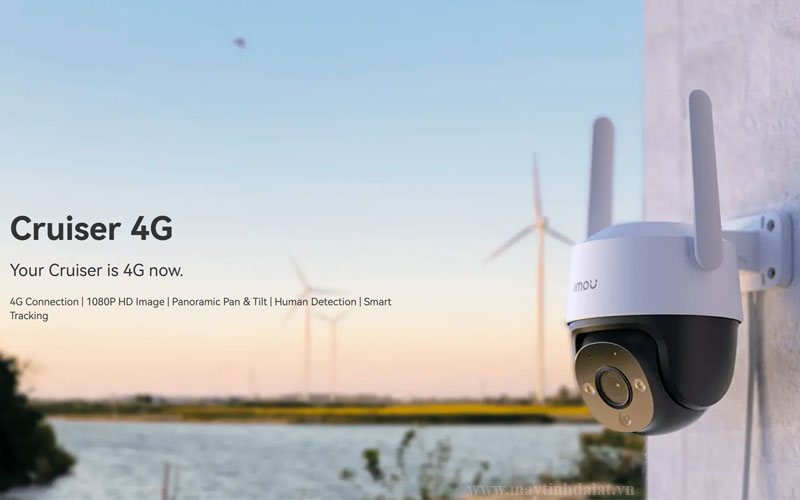 Thiết kế camera dùng sim 4G IMOU Cruiser S21FTP ngoài trời