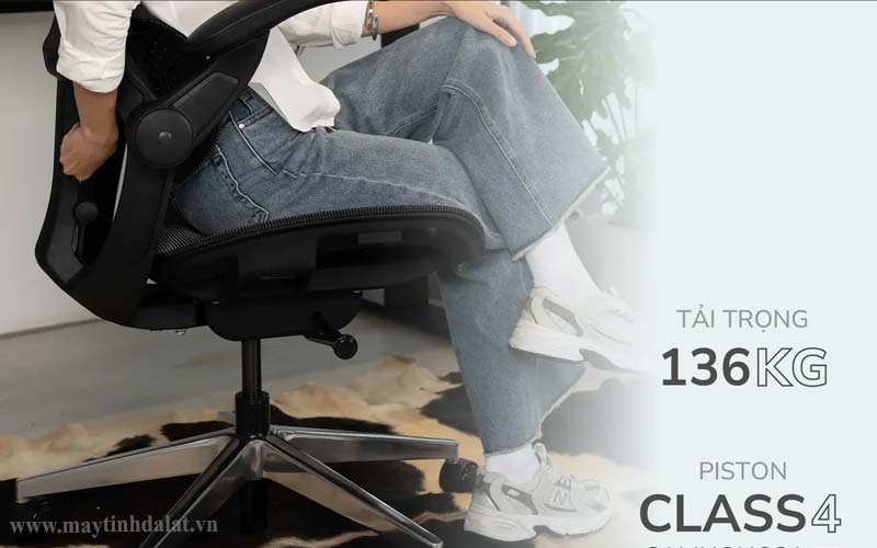 Cấu tạo chi tiết của ghế gaming: Piston Class 4 và chân xoay chịu lực