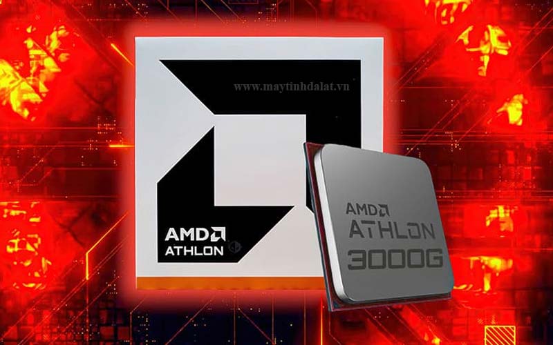 Vi xử lý AMD Athlon 3000G với 2 nhân 4 luồng mạnh mẽ