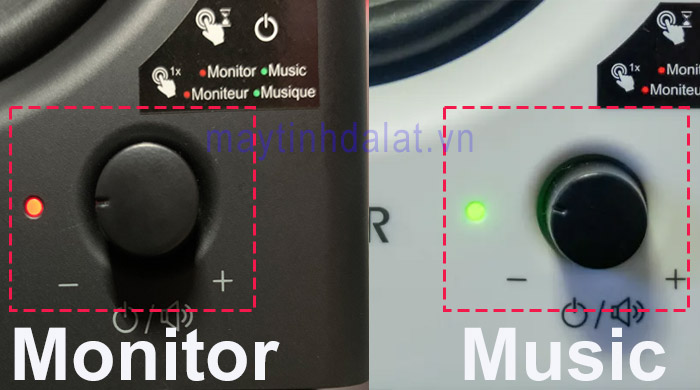 chế độ music & monitor loa edifier Mr4