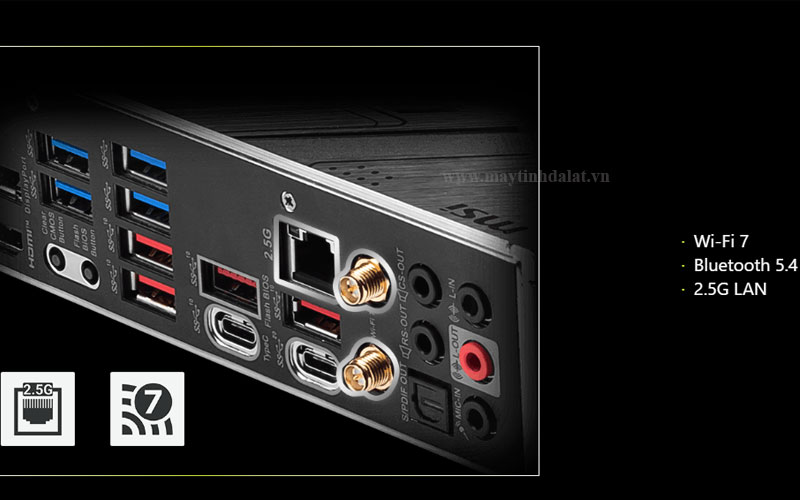Công nghệ Wi-Fi 7 siêu tốc tích hợp trên MSI Z790 TOMAHAWK MAX WIFI