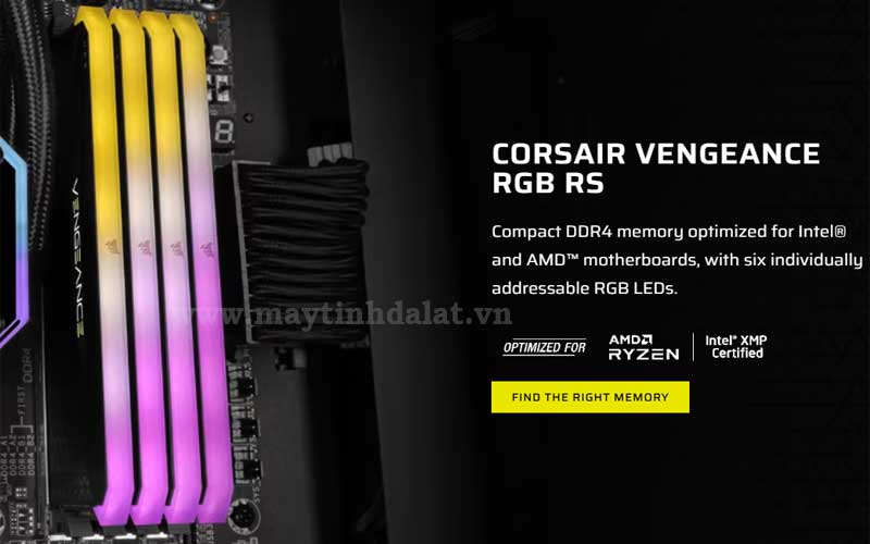 RAM Corsair Vengeance RGB RS 8GB DDR4 3600MHz chính hãng