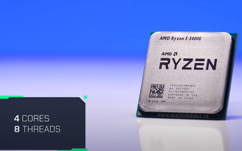 CPU AMD Ryzen 5 3400G phiên bản Tray chính hãng tại Đà Lạt