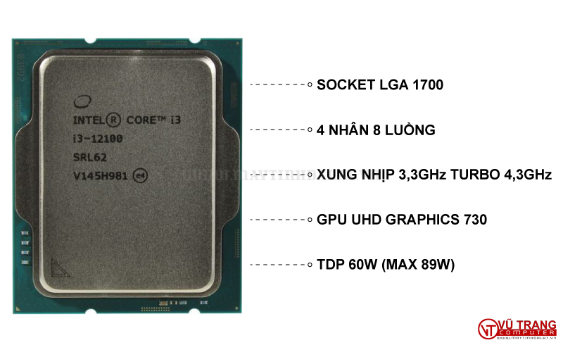 cpu Intel core I3 12100 Box