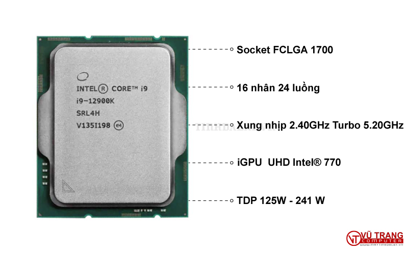 CPU INTEL CORE I9 12900K BOX CHÍNH HÃNG