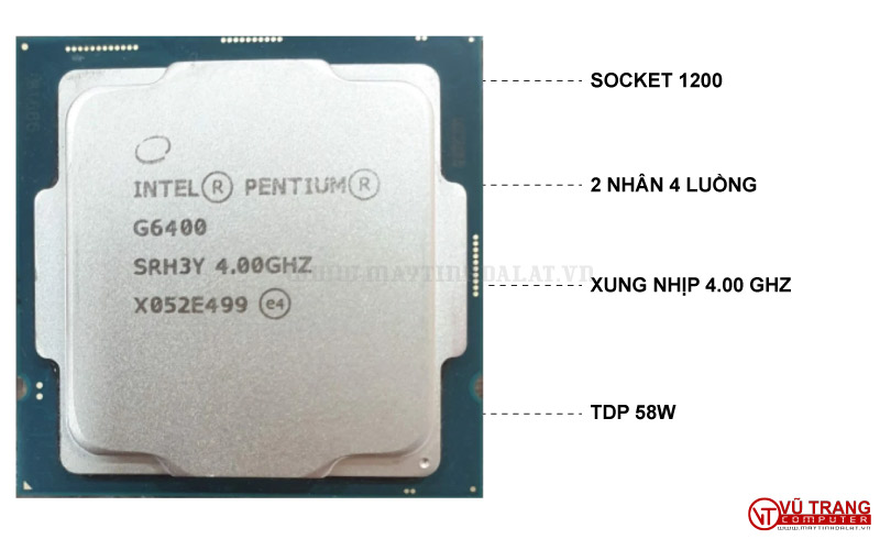 CPU Intel Pentium Gold G6400 
