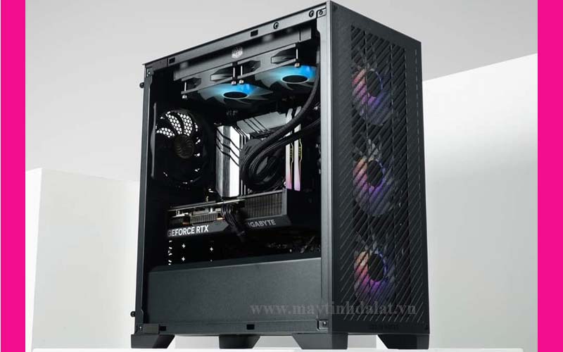 Mặt trước dạng lưới thoáng khí của Cooler Master Elite 301 Lite