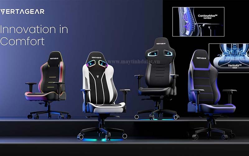 Ghế gaming Vertagear cao cấp thiết kế công thái học cho game thủ và dân văn phòng