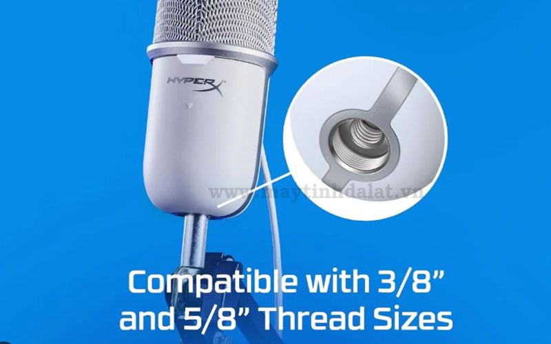 Giá đỡ điều chỉnh linh hoạt của HyperX SoloCast phù hợp nhiều vị trí đặt