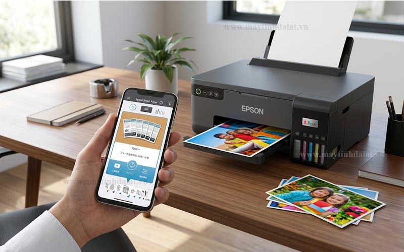 Điều khiển và in ảnh không dây qua điện thoại với ứng dụng Epson Smart Panel