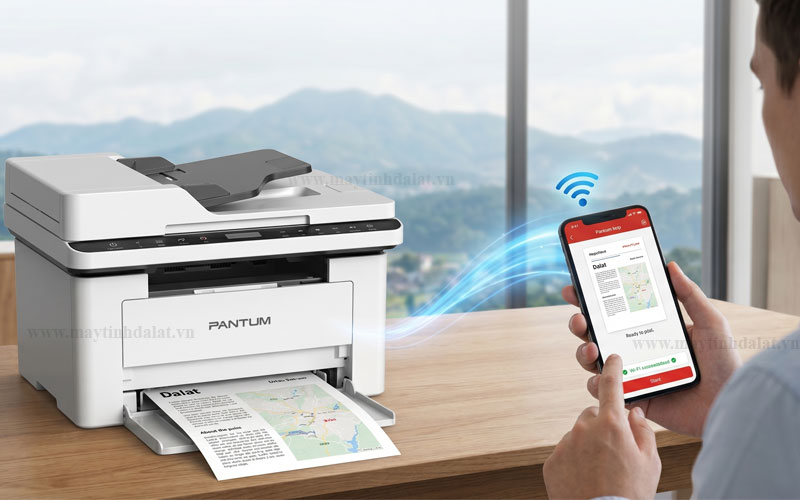 Trải nghiệm in ấn không dây tiện lợi qua Wi-Fi và Pantum App