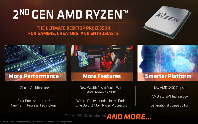 Vi xử lý Ryzen 5 3400G dựa trên kiến trúc Zen+ tiến trình 12nm FinFET