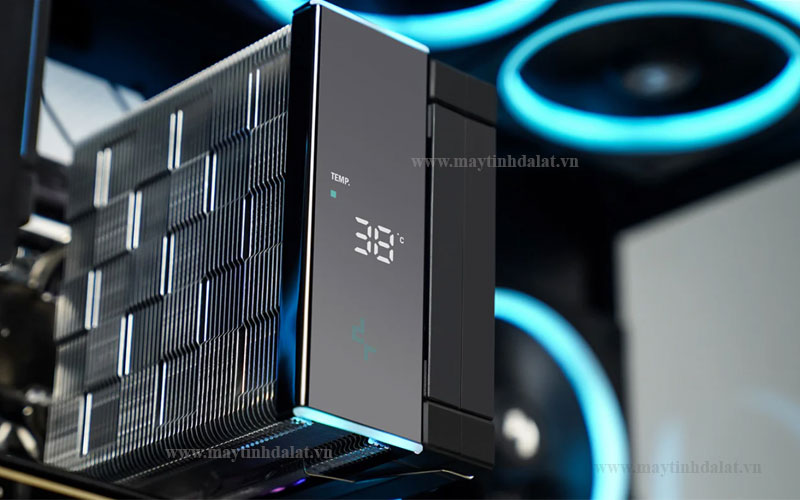 Lắp đặt hoàn thiện tản nhiệt DeepCool AK400 DIGITAL SE gọn gàng không cấn RAM