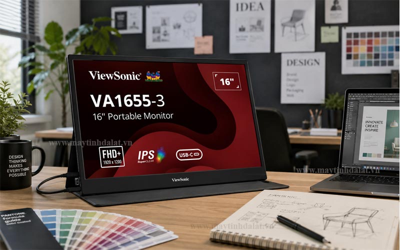 Màn hình di động ViewSonic VA1655-3 kích thước 16 inch chính hãng