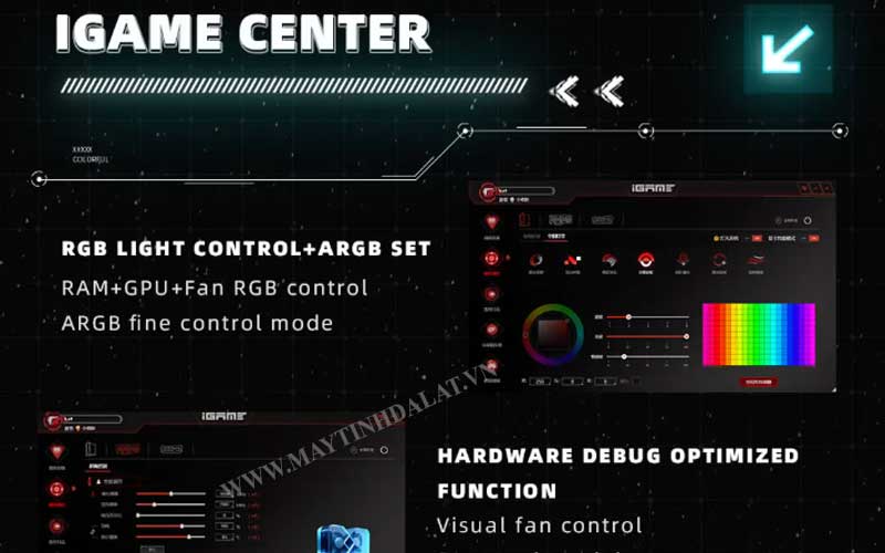 Giao diện ép xung trên phần mềm iGame Center