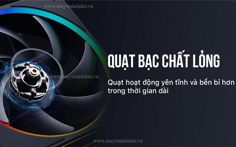 Cặp quạt tản nhiệt trục FDB sức gió 78 CFM siêu mạnh mẽ trên ID-COOLING SL240