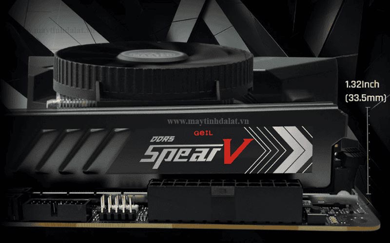 Thanh RAM GeIL SPEAR V 16GB DDR5 Bus 6000MHz Black chính hãng