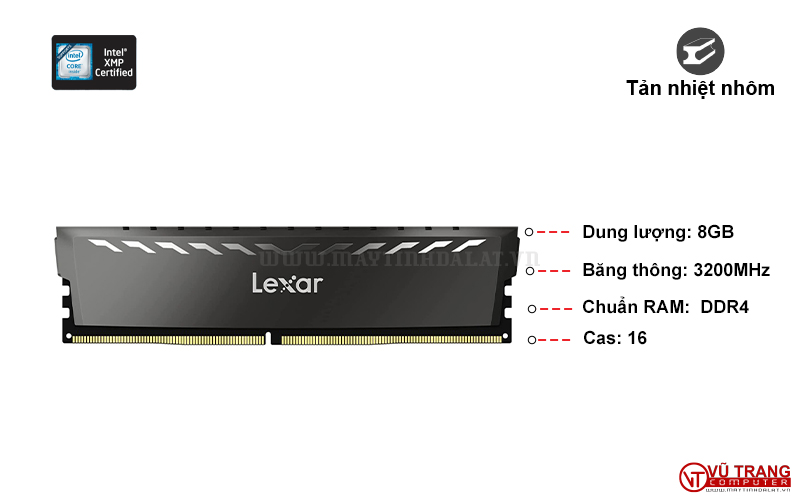RAM LEXAR THOR 8GB DDR4 BUS 3200MHZ
