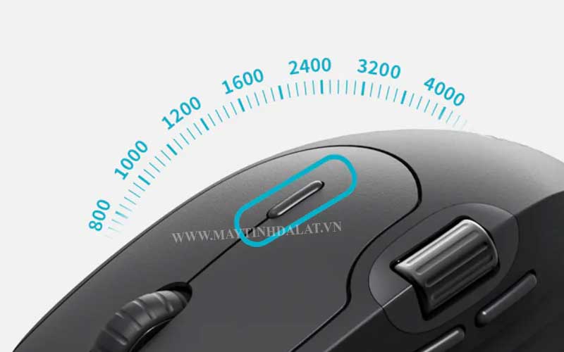 Nút điều chỉnh DPI linh hoạt của chuột Rapoo