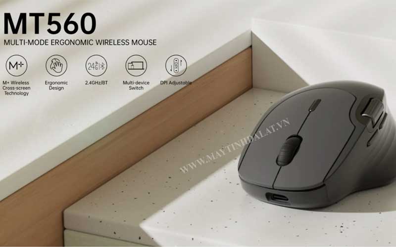 Chuột không dây Rapoo MT560 màu xanh lá và xanh lam