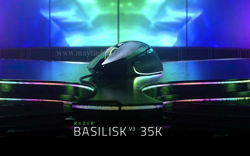 Chuột Razer Basilisk V3 35K với thiết kế RGB và 11 nút tuỳ chỉnh