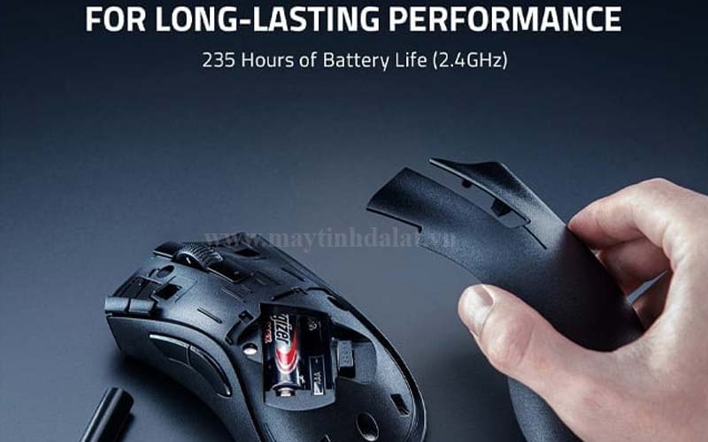 So sánh thời lượng pin giữa HyperSpeed và Bluetooth trên Razer DeathAdder V2 X
