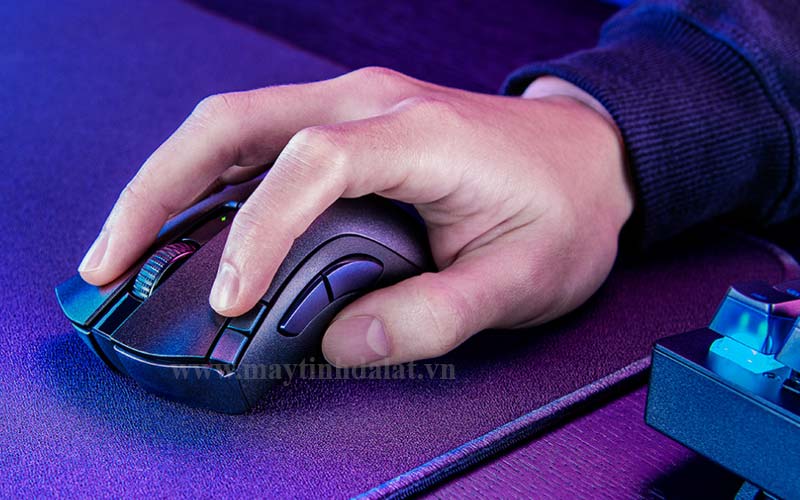 Thiết kế công thái học của DeathAdder V2 X Hyperspeed cho palm grip