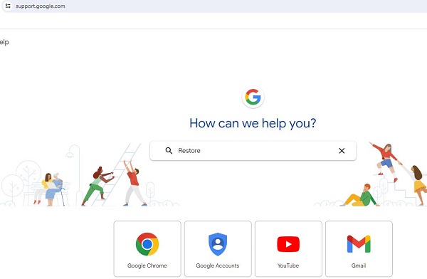 hổ trợ restore file của google drive
