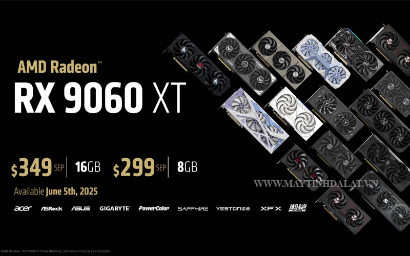 card RX 9060 XT chính hãng tại Vũ Trang Computer