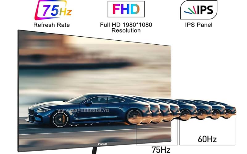 So sánh sự mượt mà khi làm việc giữa màn hình 60Hz và màn hình 75Hz