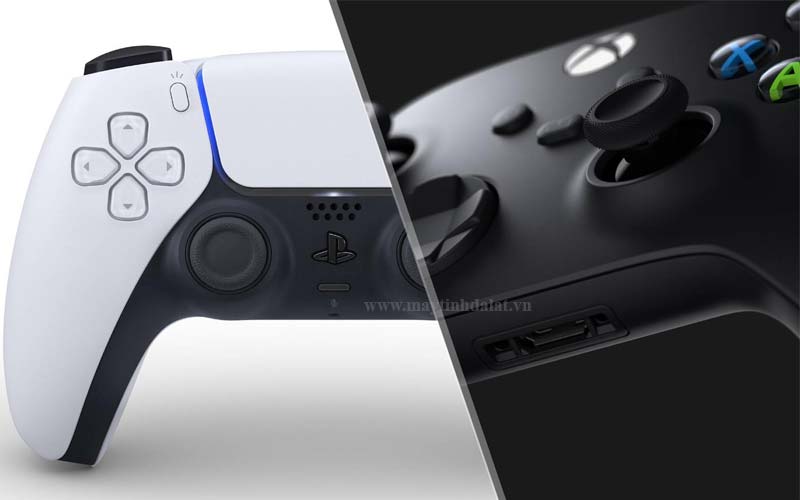 So sánh form cầm và layout nút của tay cầm Xbox và tay cầm PS5