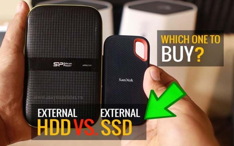 So sánh hiệu năng và tốc độ giữa ổ cứng SSD và HDD di động