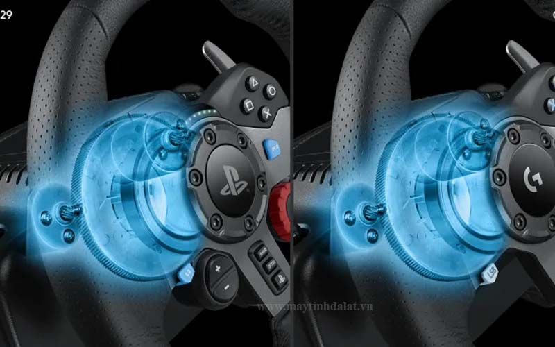 So sánh vô lăng có phản hồi lực Force Feedback (Logitech) và vô lăng lò xo giá rẻ