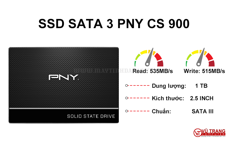 SSD 1TB SATA 3 PNY CS900