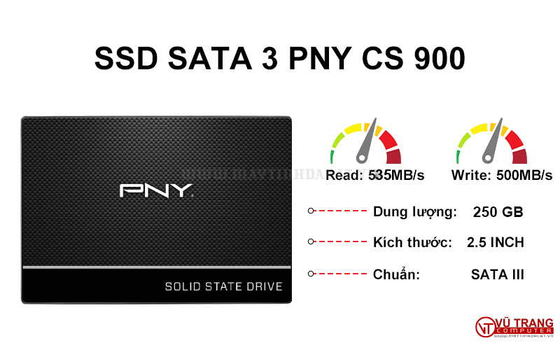 SSD PNY CS900 250GB SATA 3