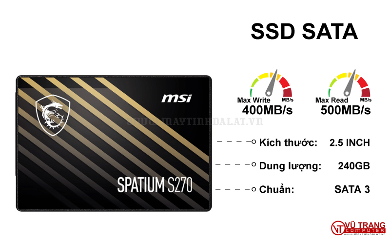 SSD MSI SPATIUM 240GB SATA3