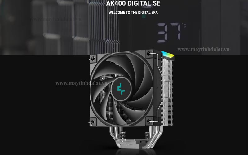 Tản nhiệt khí tháp đứng DeepCool AK400 DIGITAL SE có màn hình hiển thị trạng thái