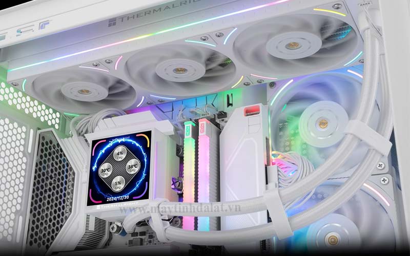 Hình ảnh tổng quan tản nhiệt nước Thermalright Hyper Vision 360 UB ARGB với đèn sáng